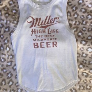 Miller High Life White Tank Top